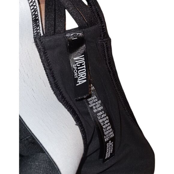 Victoria's Secret Sport The Player Black Side Cut Out Racerback Sports Bra S - Picture 8 of 9